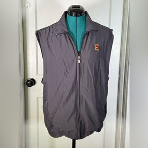 Nike Gray Sleeveless Zip-Up Vest